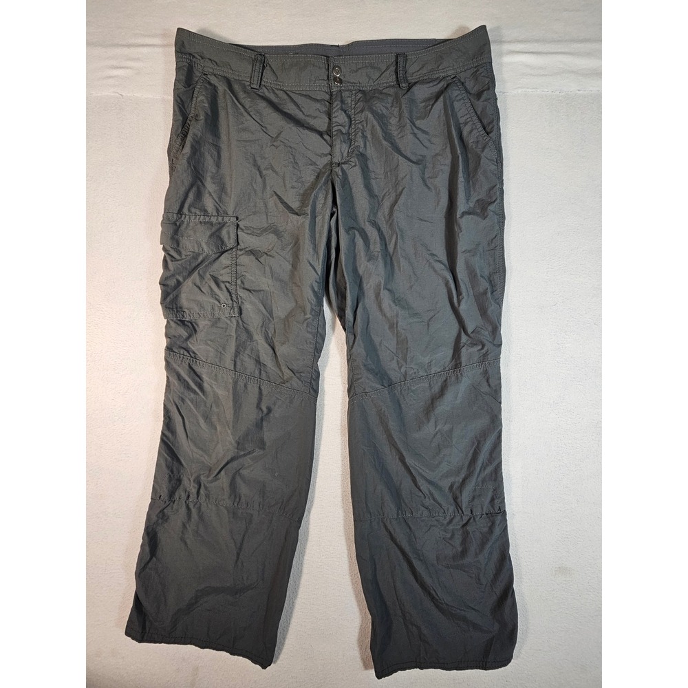 Columbia Omni-Shade Cargo Pants Womens 16 Short Grey Hiking‎ Outdoor XL8229